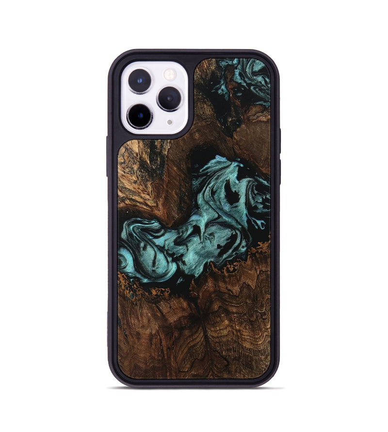 iPhone 11 Pro Wood Phone Case - Johanne (Green, 742024)