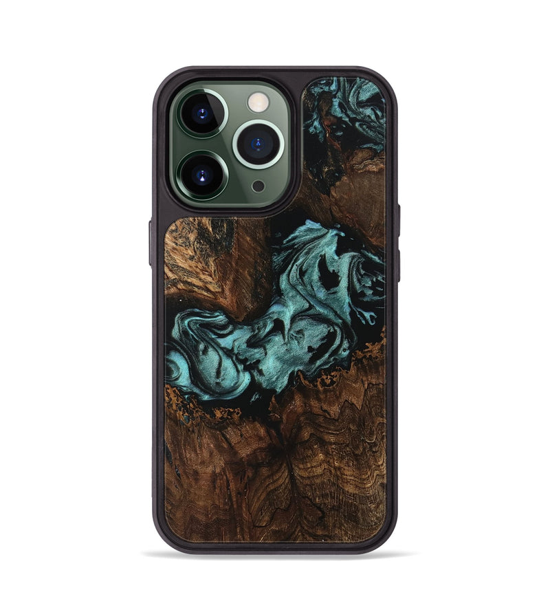 iPhone 13 Pro Wood Phone Case - Johanne (Green, 742024)