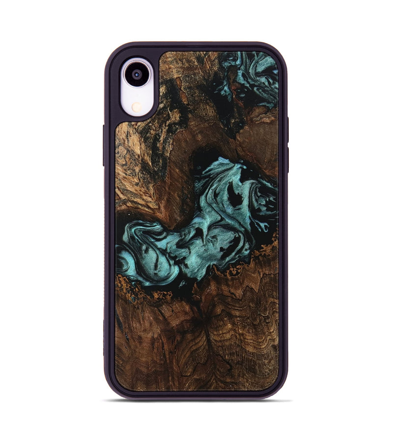 iPhone Xr Wood Phone Case - Johanne (Green, 742024)