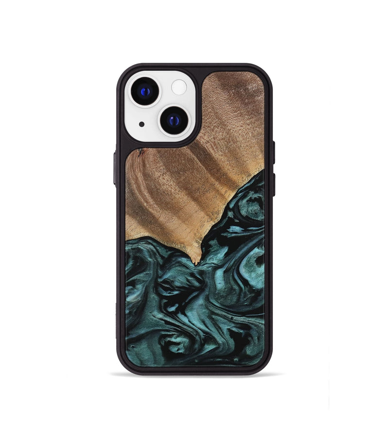 iPhone 13 mini Wood Phone Case - Anna (Green, 742025)