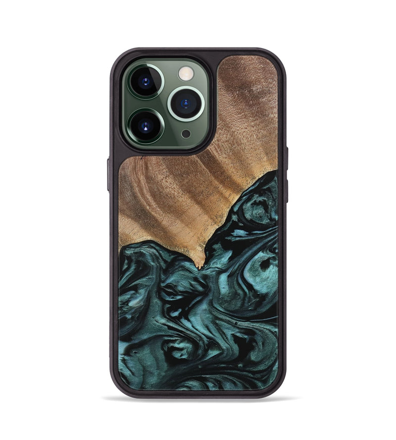 iPhone 13 Pro Wood Phone Case - Anna (Green, 742025)