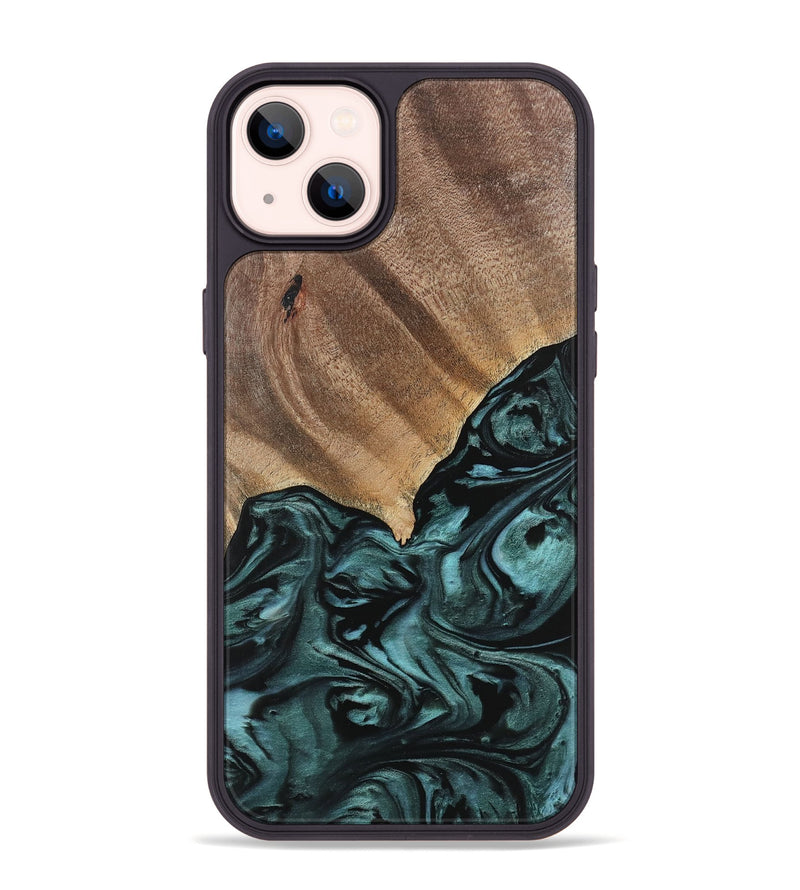 iPhone 14 Plus Wood Phone Case - Anna (Green, 742025)