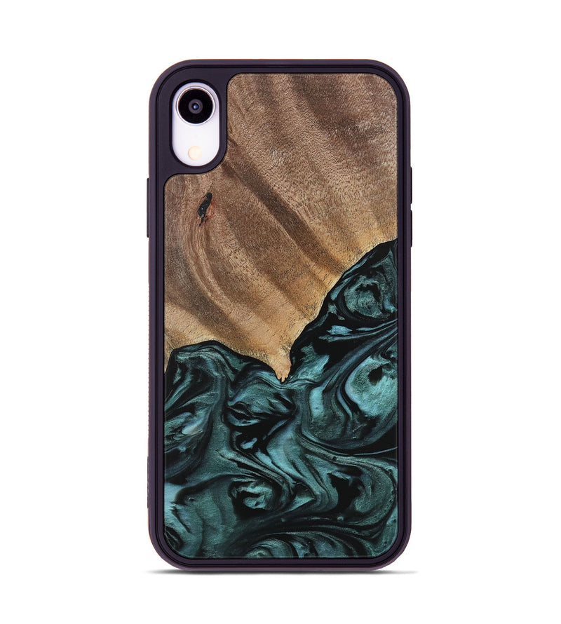 iPhone Xr Wood Phone Case - Anna (Green, 742025)