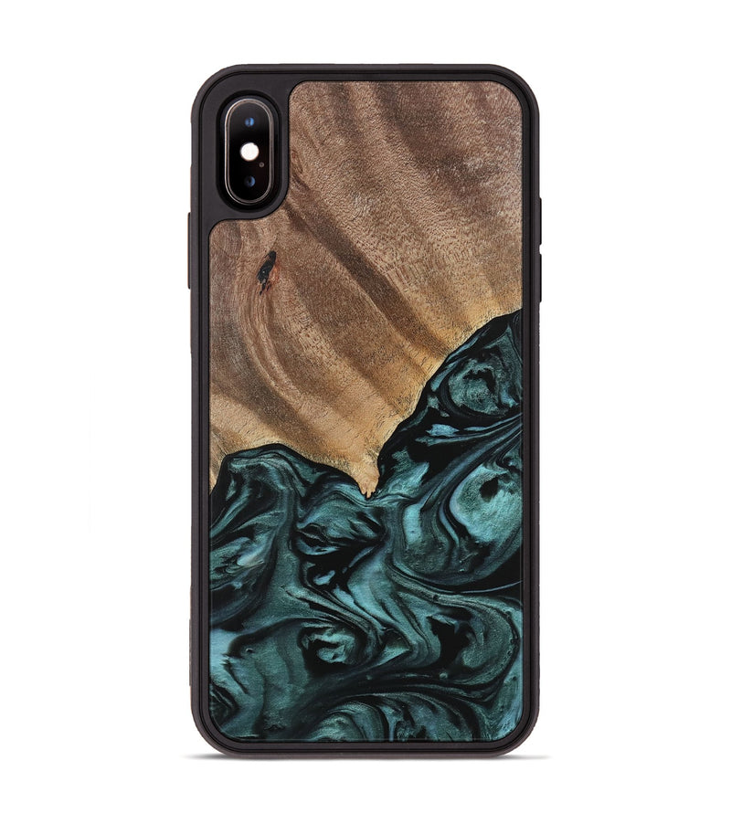 iPhone Xs Max Wood Phone Case - Anna (Green, 742025)