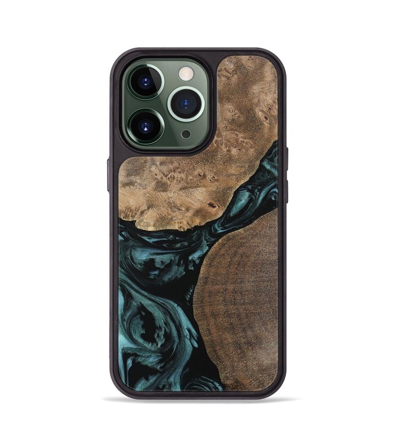 iPhone 13 Pro Wood Phone Case - Destini (Green, 742026)