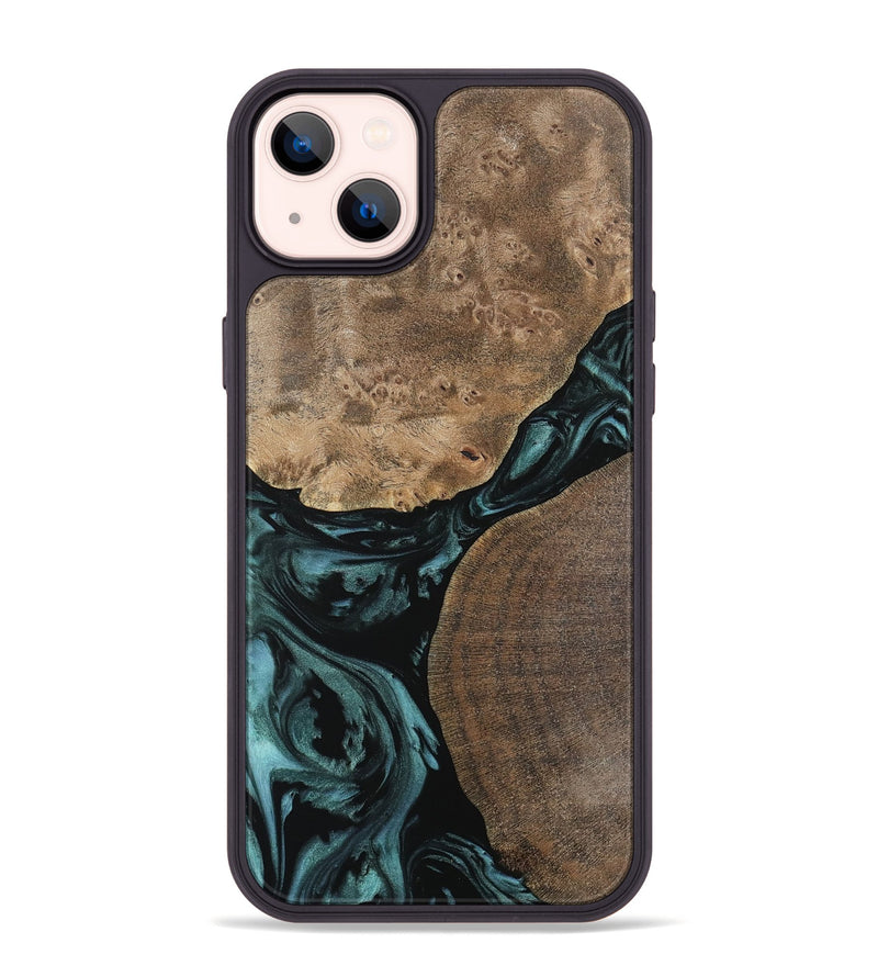 iPhone 14 Plus Wood Phone Case - Destini (Green, 742026)