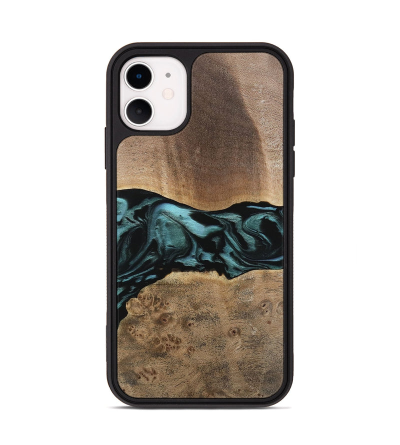 iPhone 11 Wood Phone Case - Fiona (Green, 742028)