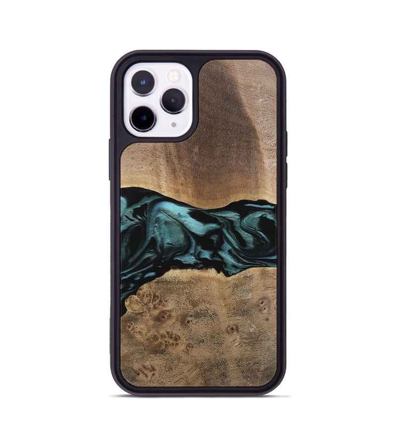 iPhone 11 Pro Wood Phone Case - Fiona (Green, 742028)