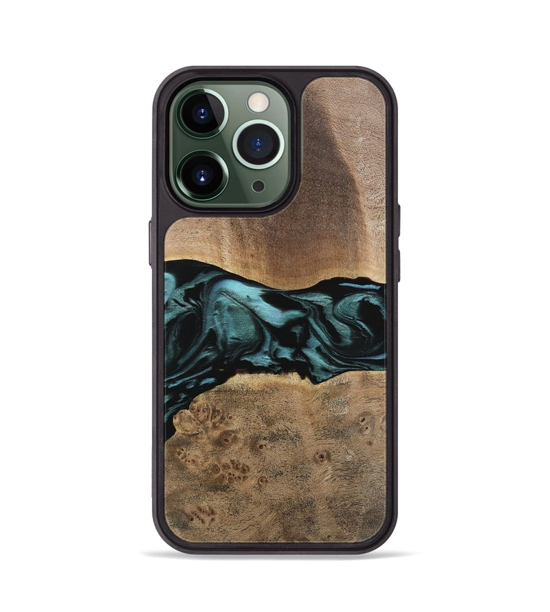 iPhone 13 Pro Wood Phone Case - Fiona (Green, 742028)