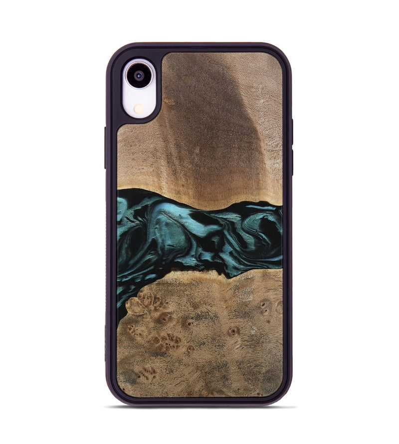 iPhone Xr Wood Phone Case - Fiona (Green, 742028)