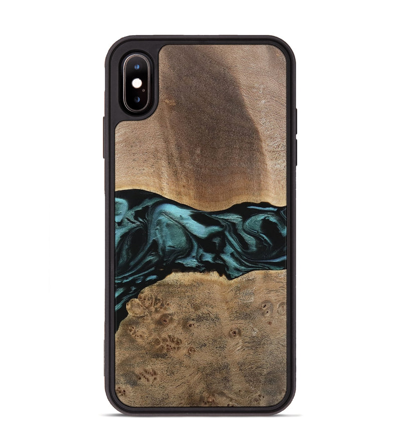 iPhone Xs Max Wood Phone Case - Fiona (Green, 742028)