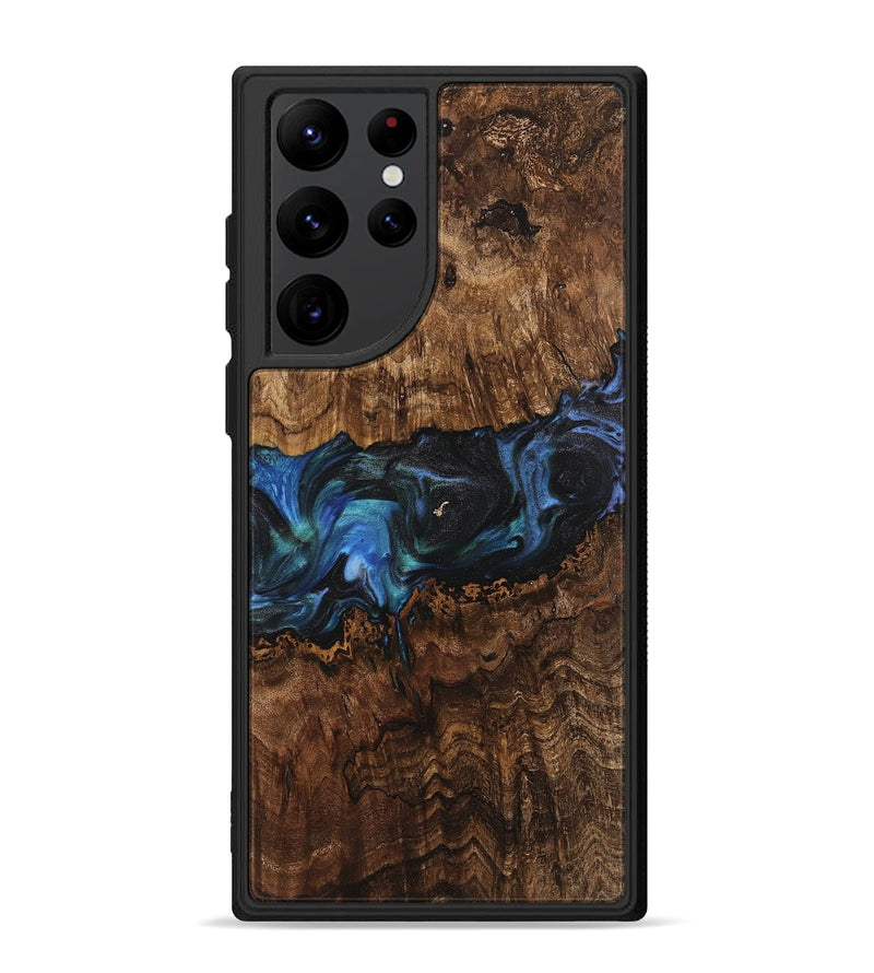 Galaxy S22 Ultra Wood Phone Case - Cass (Blue, 742030)