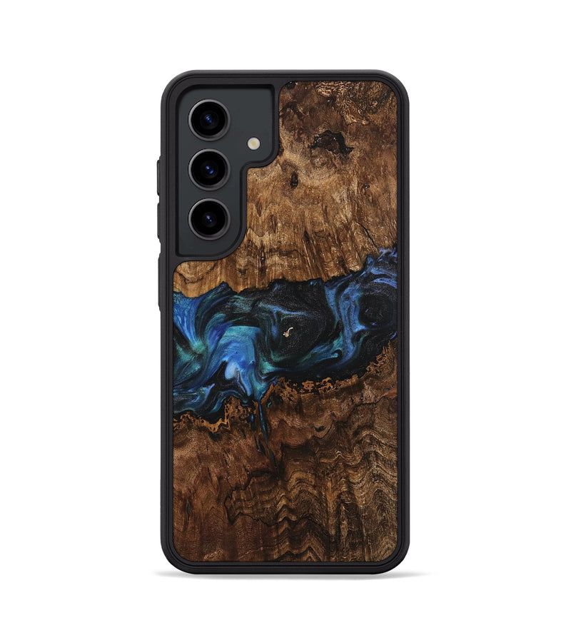 Galaxy S24 Wood Phone Case - Cass (Blue, 742030)