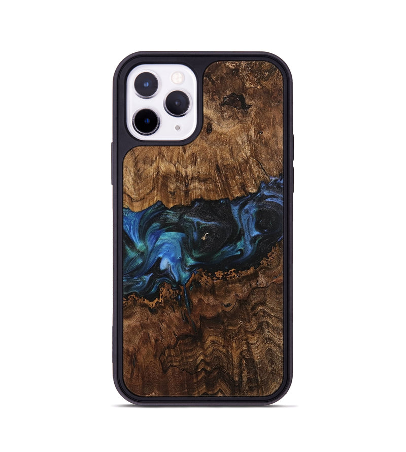 iPhone 11 Pro Wood Phone Case - Cass (Blue, 742030)