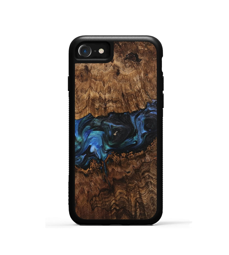 iPhone SE Wood Phone Case - Cass (Blue, 742030)