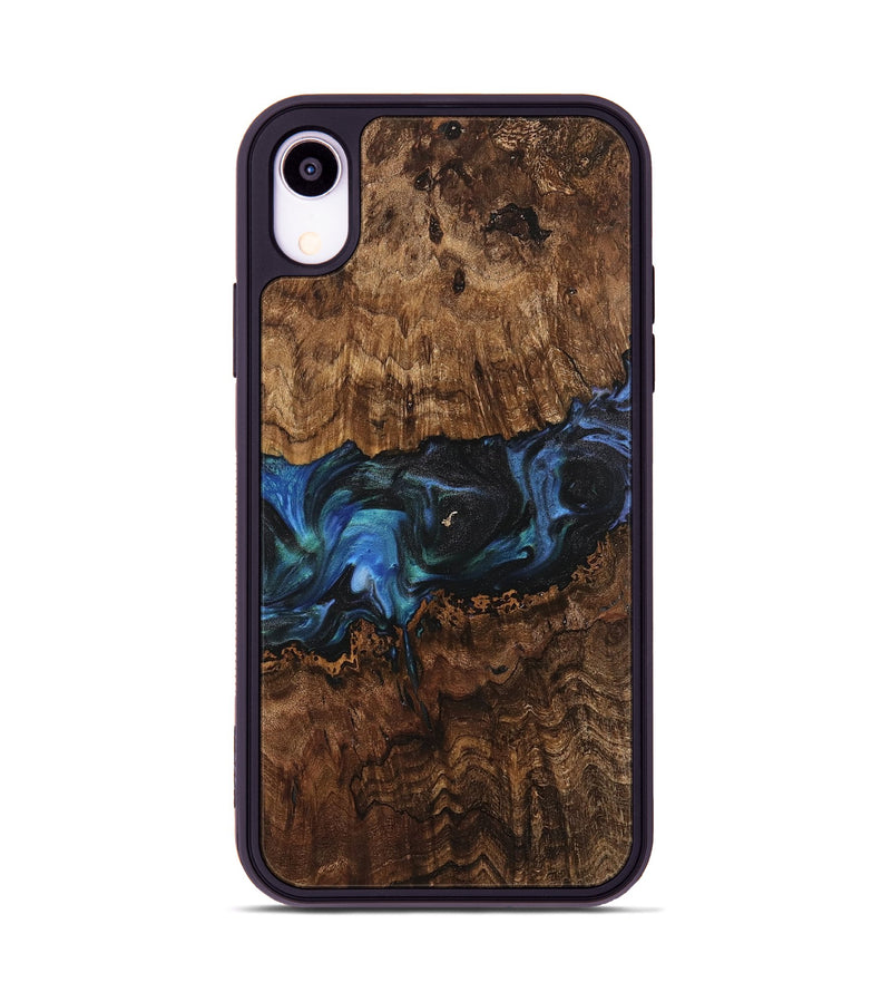 iPhone Xr Wood Phone Case - Cass (Blue, 742030)