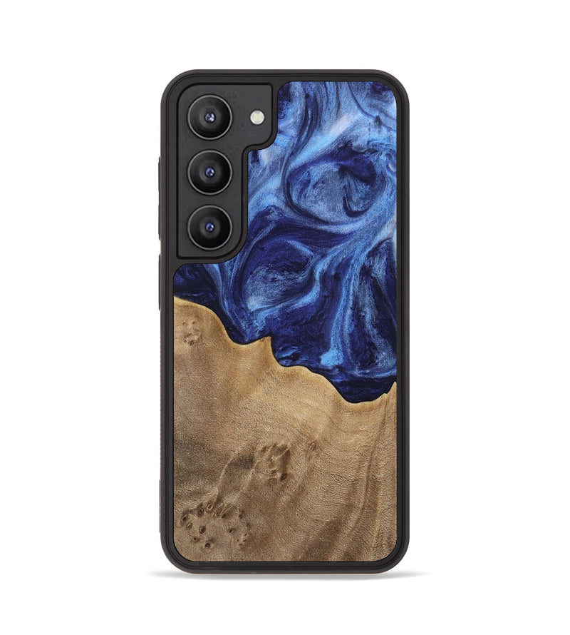 Galaxy S23 Wood Phone Case - Vitoria (Blue, 742033)