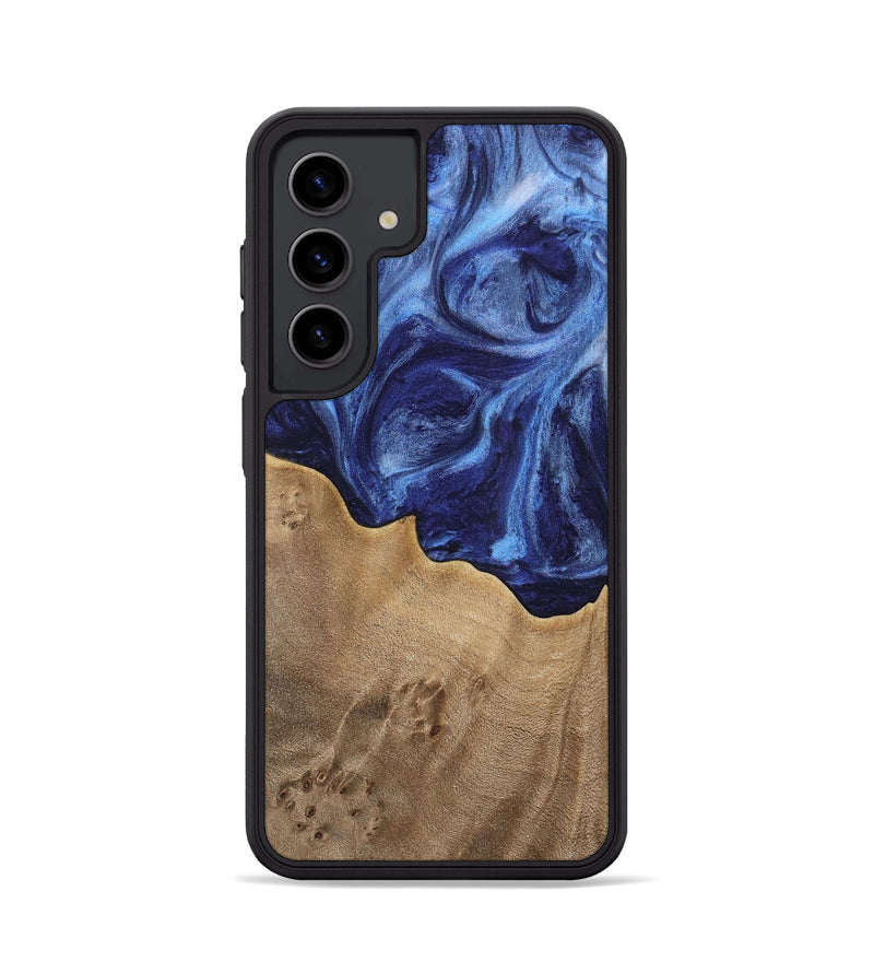 Galaxy S24 Wood Phone Case - Vitoria (Blue, 742033)