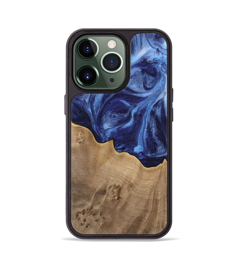 iPhone 13 Pro Wood Phone Case - Vitoria (Blue, 742033)