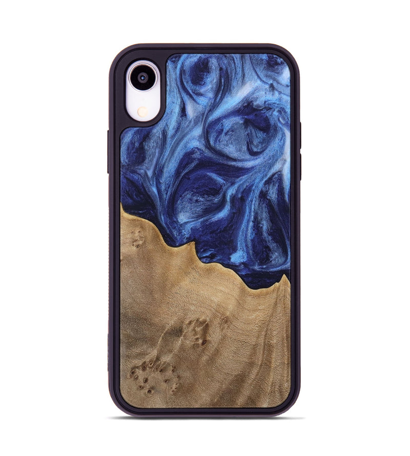 iPhone Xr Wood Phone Case - Vitoria (Blue, 742033)