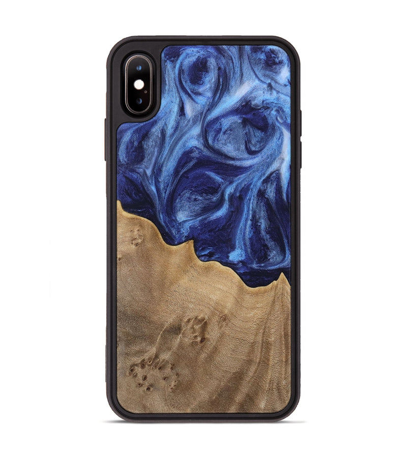 iPhone Xs Max Wood Phone Case - Vitoria (Blue, 742033)