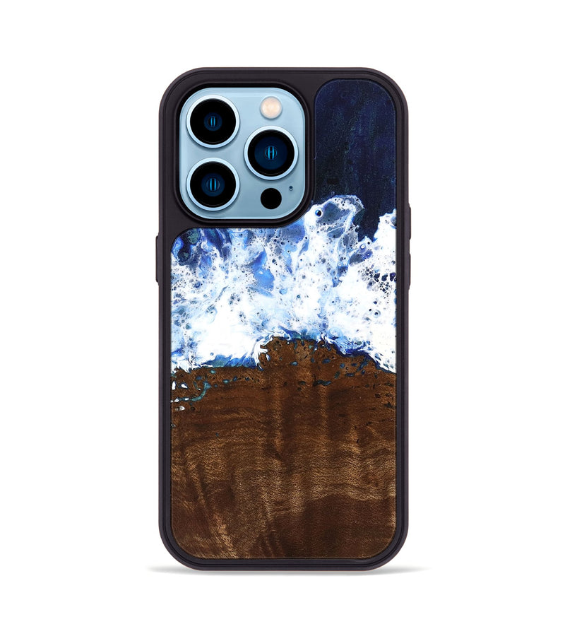 iPhone 14 Pro Wood Phone Case - Mirtie (Coastal, 742047)