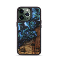 iPhone 13 Pro Wood Phone Case - Saleh (Blue, 742049)