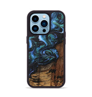 iPhone 14 Pro Wood Phone Case - Saleh (Blue, 742049)