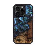 iPhone 16 Pro Wood Phone Case - Saleh (Blue, 742049)