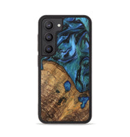 Galaxy S23 Wood Phone Case - Oralee (Blue, 742050)