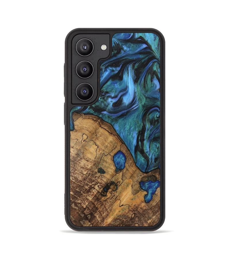 Galaxy S23 Wood Phone Case - Oralee (Blue, 742050)