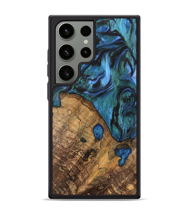 Galaxy S24 Ultra Wood Phone Case - Oralee (Blue, 742050)