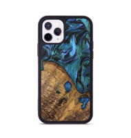 iPhone 11 Pro Wood Phone Case - Oralee (Blue, 742050)