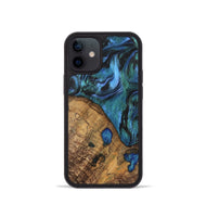 iPhone 12 mini Wood Phone Case - Oralee (Blue, 742050)