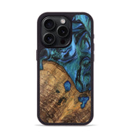 iPhone 15 Pro Wood Phone Case - Oralee (Blue, 742050)