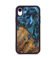 iPhone Xr Wood Phone Case - Oralee (Blue, 742050)