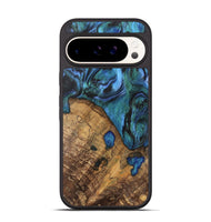 Pixel 9 Pro Wood Phone Case - Oralee (Blue, 742050)