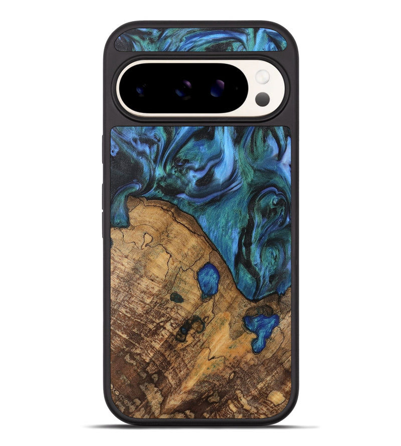 Pixel 9 Pro XL Wood Phone Case - Oralee (Blue, 742050)