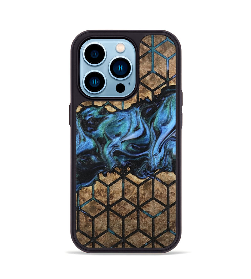 iPhone 14 Pro Wood Phone Case - Elissa (Pattern, 742057)