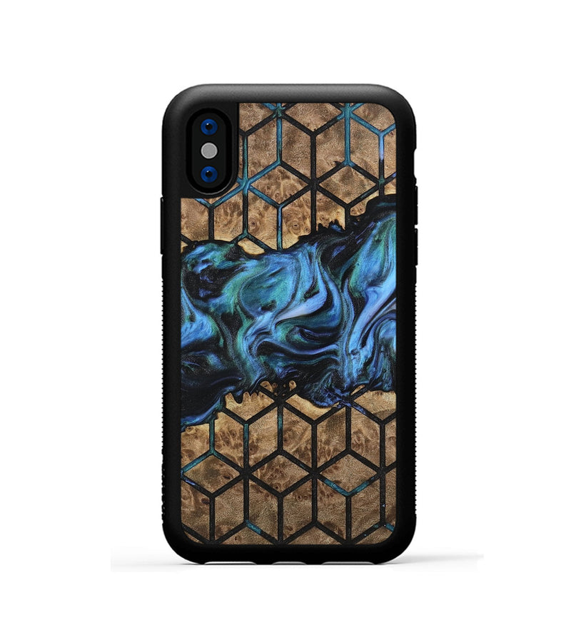 iPhone Xs Wood Phone Case - Elissa (Pattern, 742057)