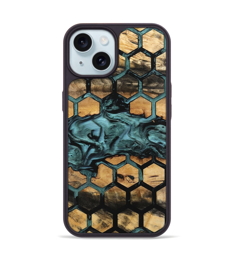 iPhone 15 Wood Phone Case - Arabele (Pattern, 742059)