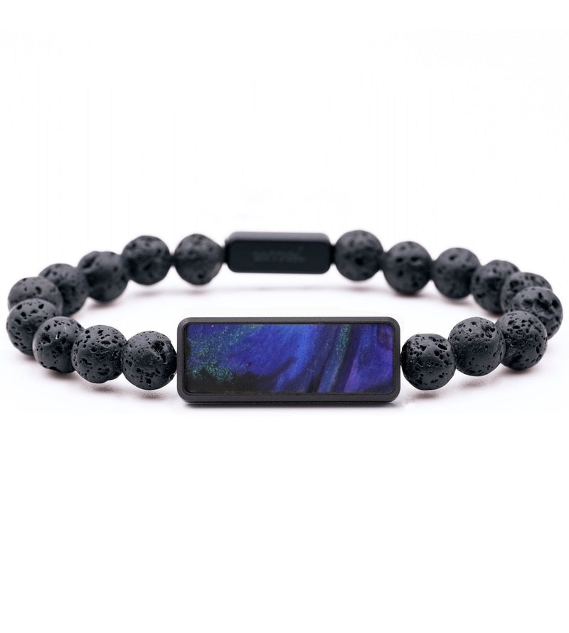 Lava Bead ResinArt Bracelet - Adalyn (Purple, 742124)