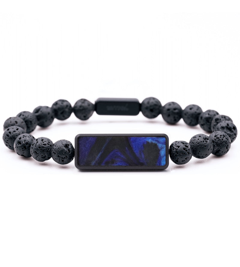 Lava Bead ResinArt Bracelet - Trudy (Blue, 742136)