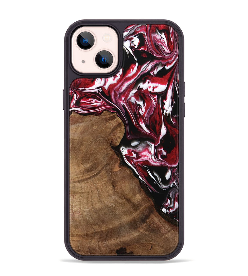 iPhone 14 Plus Wood Phone Case - Maryann (Red, 742183)