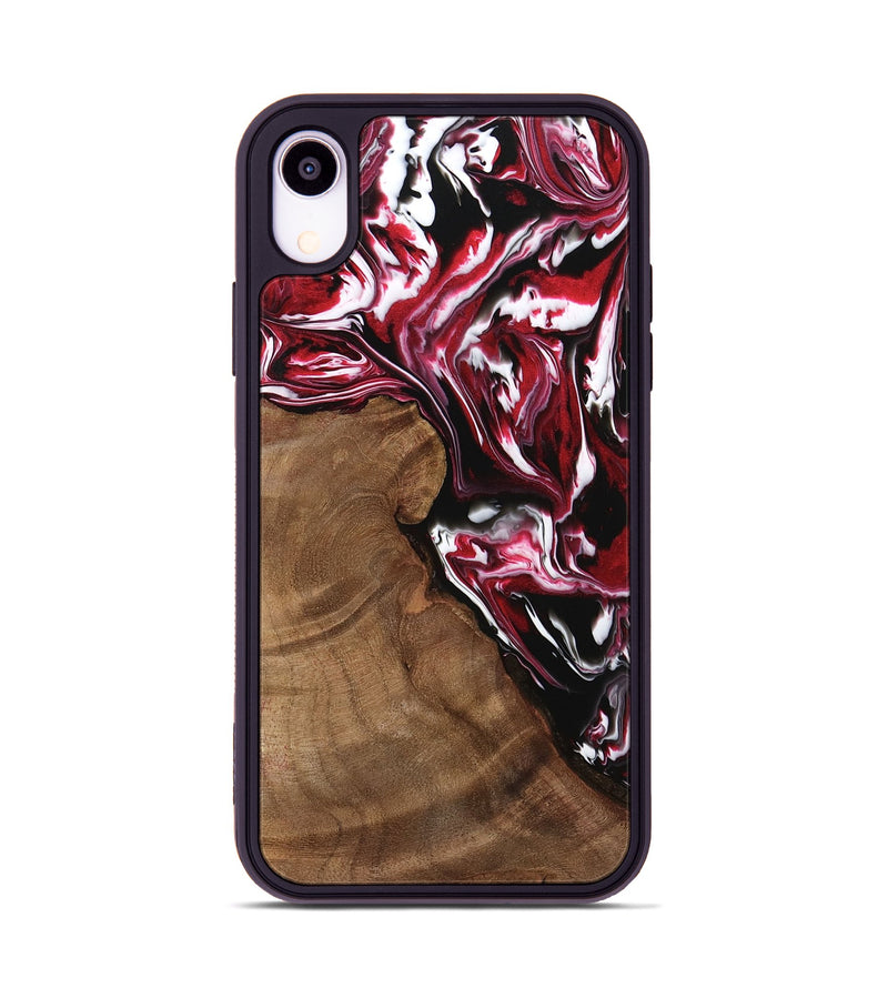 iPhone Xr Wood Phone Case - Maryann (Red, 742183)