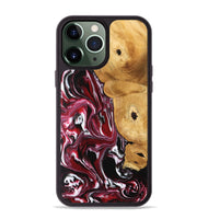 iPhone 13 Pro Max Wood Phone Case - Maryse (Red, 742184)