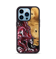 iPhone 14 Pro Wood Phone Case - Maryse (Red, 742184)