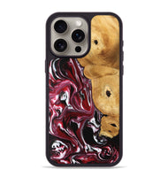 iPhone 15 Pro Max Wood Phone Case - Maryse (Red, 742184)