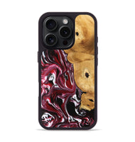 iPhone 16 Pro Wood Phone Case - Maryse (Red, 742184)