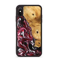 iPhone Xs Max Wood Phone Case - Maryse (Red, 742184)